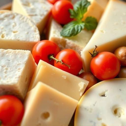 Assortment of Italian cheeses