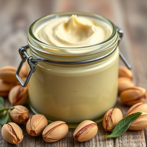 Jar of Sicilian pistachio cream