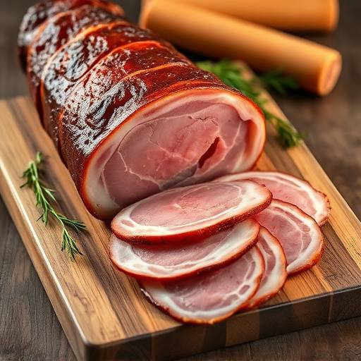 Piece of Speck ham from Trentino-Alto Adige