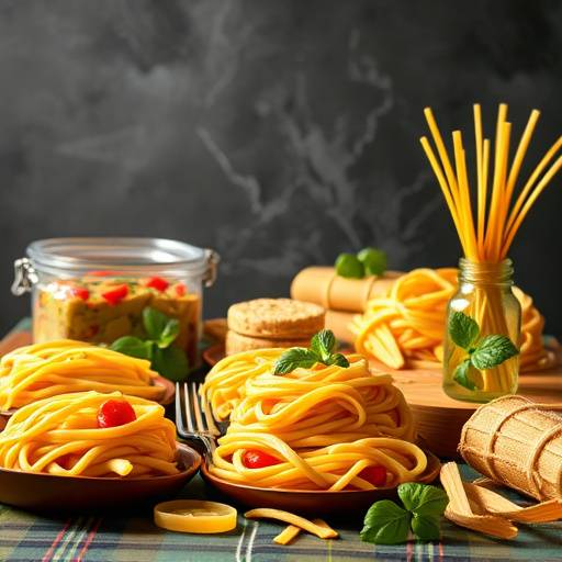 Selection of Italian pasta varieties